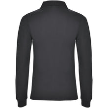 Load image into Gallery viewer, Estrella 220 g/m² long sleeve women's polo — Dark Lead (back)