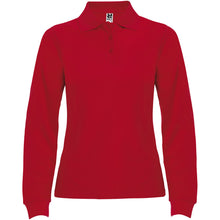 Load image into Gallery viewer, Estrella 220 g/m² long sleeve women's polo — Red
