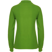 Load image into Gallery viewer, Estrella 220 g/m² long sleeve women's polo — Grass Green (back)