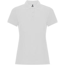 Load image into Gallery viewer, Pegaso Premium 220 g/m² short sleeve women's polo — White
