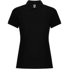 Load image into Gallery viewer, Pegaso Premium 220 g/m² short sleeve women's polo — Black