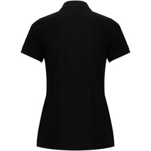 Load image into Gallery viewer, Pegaso Premium 220 g/m² short sleeve women's polo — Black (back)