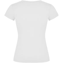 Load image into Gallery viewer, Victoria 155 g/m² short sleeve women's v-neck t-shirt — White (back)