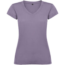 Load image into Gallery viewer, Victoria 155 g/m² short sleeve women's v-neck t-shirt — Lavender