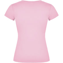 Load image into Gallery viewer, Victoria 155 g/m² short sleeve women's v-neck t-shirt — Light pink (back)