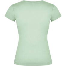 Load image into Gallery viewer, Victoria 155 g/m² short sleeve women's v-neck t-shirt — Mist Green (back)