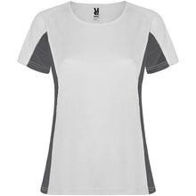 Load image into Gallery viewer, Shanghai 140 g/m² short sleeve women's sports t-shirt — White / Dark Lead