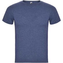 Load image into Gallery viewer, Fox 150 g/m² short sleeve men's t-shirt — Heather Denim Blue