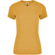 Load image into Gallery viewer, Fox 150 g/m² short sleeve women's t-shirt — Heather Mustard