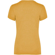 Load image into Gallery viewer, Fox 150 g/m² short sleeve women's t-shirt — Heather Mustard (back)
