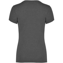 Load image into Gallery viewer, Fox 150 g/m² short sleeve women's t-shirt — Heather Black (back)