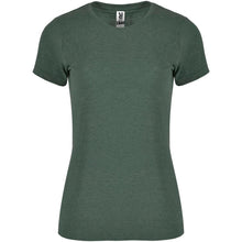 Load image into Gallery viewer, Fox 150 g/m² short sleeve women's t-shirt — Heather Bottle Green