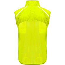 Load image into Gallery viewer, Jannu unisex lightweight running bodywarmer — Fluor Yellow (back)