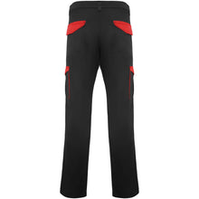 Load image into Gallery viewer, Trooper 250 g/m2 workwear trousers — Black / Red (back)