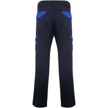 Load image into Gallery viewer, Trooper 250 g/m2 workwear trousers — Navy Blue / Royal blue (back)