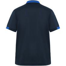 Load image into Gallery viewer, Samurai 160 g/m2 unisex antibacterial short sleeve polo  — Navy Blue / Royal blue (back)