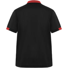 Load image into Gallery viewer, Samurai 160 g/m2 unisex antibacterial short sleeve polo  — Black / Red (back)