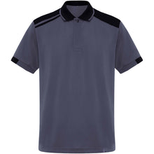 Load image into Gallery viewer, Samurai 160 g/m2 unisex antibacterial short sleeve polo  — Lead / Black