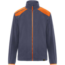 Load image into Gallery viewer, Terrano unisex microfleece jacket — Lead / Orange