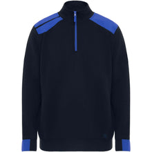 Load image into Gallery viewer, Maverick 280 g/m2 men's half zip sweater — Navy Blue / Royal blue