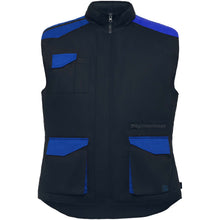 Load image into Gallery viewer, Armada multi-pocket workwear vest — Navy Blue / Royal blue