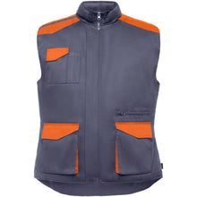 Load image into Gallery viewer, Armada multi-pocket workwear vest — Lead / Orange