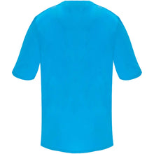 Load image into Gallery viewer, Panacea 160 g/m2 unisex short sleeve service top  — Danube Blue (back)