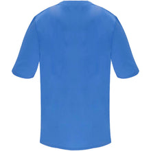 Load image into Gallery viewer, Panacea 160 g/m2 unisex short sleeve service top  — Lab Blue (back)