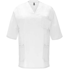 Load image into Gallery viewer, Panacea 160 g/m2 unisex short sleeve service top  — White