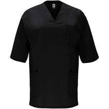 Load image into Gallery viewer, Panacea 160 g/m2 unisex short sleeve service top  — Black