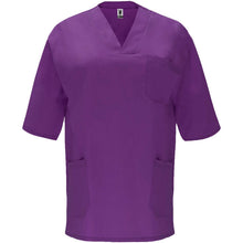 Load image into Gallery viewer, Panacea 160 g/m2 unisex short sleeve service top  — Grape