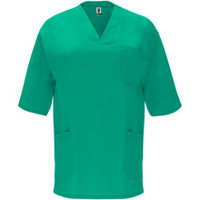 Load image into Gallery viewer, Panacea 160 g/m2 unisex short sleeve service top  — Lab Green