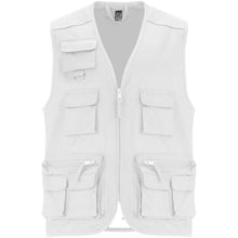 Load image into Gallery viewer, Venera 200 g/m2 v-neck multi-pocket workwear vest  — White